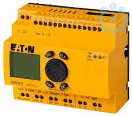 Реле безопасности EASYSafety 24В DC 14DI 4DO -Транс 1Do реле дисплей EASYNet ES4P-221-DMXD1 EATON 111017
