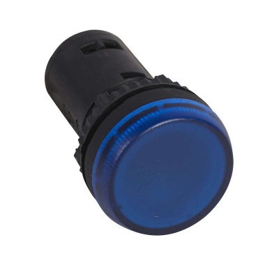 Лампа сигнальная монобл. 130В син. Osmoz Leg 024608
