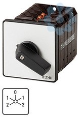 Переключатель полюсов с задним ходом 3п Ie=25А пол.2-1-0-1-2 45град. 88х88мм T5B-7-15866/E EATON 214788