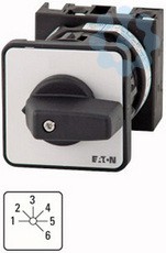 Переключатель ступенчатый 1п Ie=12А пол.1-6 45град. перед. креп. в отверстия 22мм T0-3-151/EZ EATON 012916