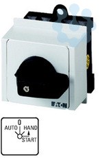 Переключатель управления 4п Ie=12А FS-HAND-AUTO 0 < START 45град. 45х45мм модульное исполнение T0-2-15907/IVS EATON 076423
