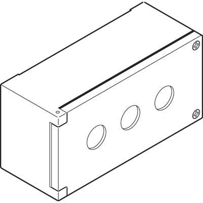 Корпус кнопочного поста KEM3-0 на 3 эл. ABB SK616703-AA