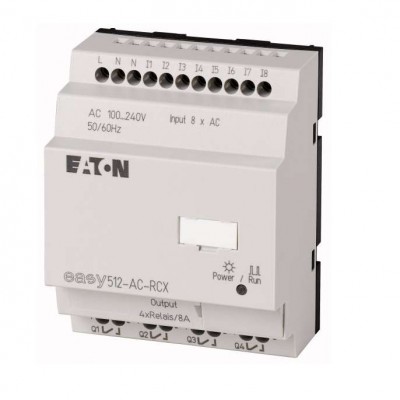 Реле программируемое 100-240В AC 8 входов 4 выхода реле EASY512-AC-RCX10 EATON 104573