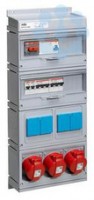 Бокс MPR16/3MS с розетками в сборе IP44 пластик ABB 2CMA168982R1000