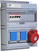 Бокс MP32 с розеткой в сборе IP44 пластик ABB 2CMA168994R1000