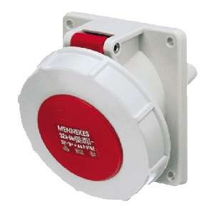 Розетка панельная 5п 32А 400В 6ч IP67 Mennekes 1551