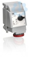 Розетка 416MVS6WH 16А 3P+N+E 6ч для тяжелых условий с выкл. и мех. блокировкой IP67 ABB 2CMA163272R1000