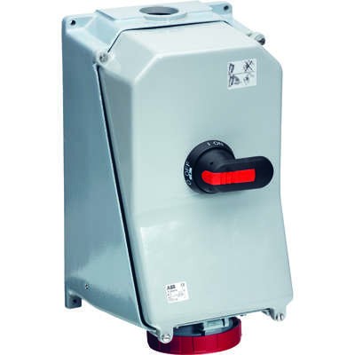 Розетка 125А 3P+N+E с выкл. и мех. блокировкой металл. IP44 ABB 2CMA168053R1000