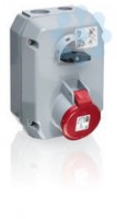 Розетка 332MM6 32А 3P+E 6ч с выкл. и мех. блокировкой металл. IP44 ABB 2CMA167993R1000