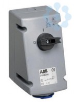 Розетка 316MVS6 16А 3P+E 6ч с выкл. и мех. блокировкой IP44 ABB 2CMA167654R1000