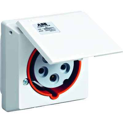 Розетка СП CUED216-6 16А 2P+E 6ч IP44 ABB 2CMA178698R1000