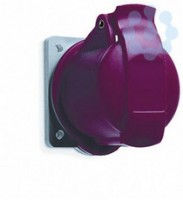 Розетка панельная 416R6 16А 3P+N+E 6ч с прямым миним. фланцем IP44 ABB 2CMA193163R1000