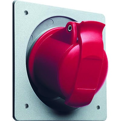 Розетка панельная 332RAU6 32А 3P+E 6ч с угловым унифицир. фланцем IP44 ABB 2CMA193274R1000