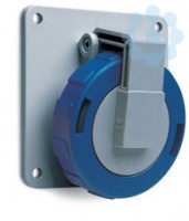 Розетка панельная 416RAU3W 16А 3P+N+E 3ч с угловым фланцем IP67 ABB 2CMA167026R1000