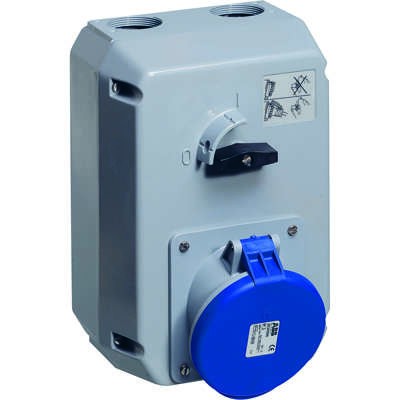 Разъем 63А 3P+N+E IP44 ABB 2CMA168042R1000