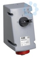 Розетка 32А 2P+E с выкл. и мех. блокировкой IP67 ABB 2CMA167871R1000