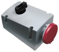 Розетка 16А 2P+E с выкл. и мех. блокировкой IP44 ABB 2CMA167646R1000