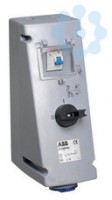 Розетка 16А 2P+E в боксе ВУ IP44 ABB 2CMA167756R1000