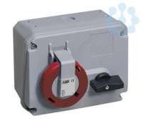 Розетка 332MHS11W 32А 3P+E 11ч с выкл. и мех. блокировкой IP67 ABB 2CMA167860R1000