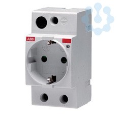 Розетка щитовая M1175-L нем. станд. с индик. ABB 2CSM212000R0721