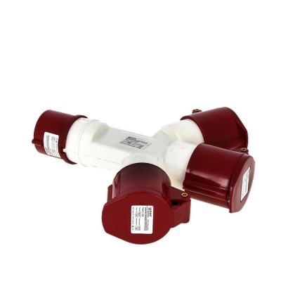 Розетка трехлучевая 1013 2P+PE 16А 220В EKF ps-1013-16-220