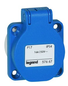 Розетка скрыт. уст. 16А 2К+3 IP44 Leg 057667