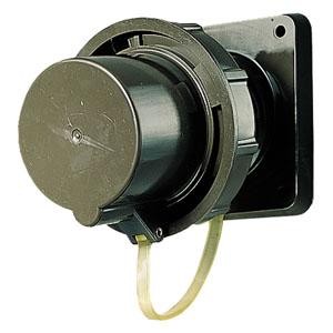 Розетка скрыт. уст. 16А 400В 2P+N IP67 воен. пром. зел. Mennekes 24210
