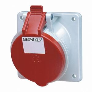 Розетка скрыт. уст. 32А 400В 3P+E IP44 косая 20гр Mennekes 3136