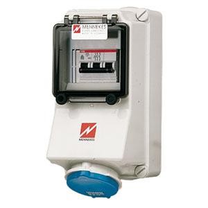 Розетка наруж. уст. 16А 230В 3P IP44 6ч Mennekes 7119