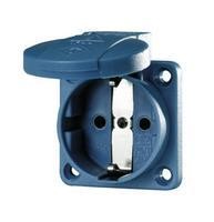 Розетка Schuko 16А 2P+E безвинт. клеммы IP54 син. Mennekes 11011