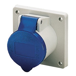 Розетка скрыт. уст. 16А 230В 2P+E IP44 прямая Mennekes 1366