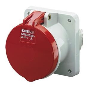 Розетка скрыт. уст. 63А 230В 3P+E+N IP44 прямая Mennekes 1252A
