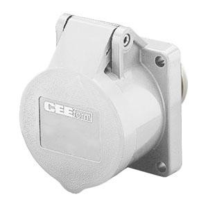 Розетка скрыт. уст. 16А 40-50В 2P прямая IP44 Mennekes 604