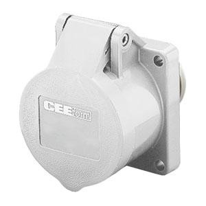 Розетка скрыт. уст. 16А 40-50В 2P прямая 50Гц IP44 Mennekes 609