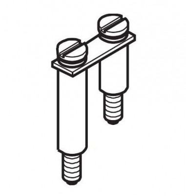 Перемычка BJDP 4 переходная для винт. и ADO клемм: ширина клемм c 10мм на 6;6 5;8мм ABB 1SNA174781R2500