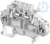 Клемма D2.5/8.SFT.2L пруж. оранж. 2.5кв.мм держатель предохран. 5х20 5х25мм с тестовыми гнездами d2 или 2.3мм ABB 1SNA29