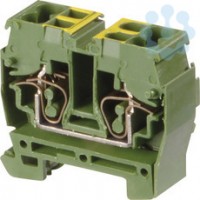 Клемма DR2.5/10.P.4L пруж. 2.5кв.мм мини DIN2 зем. ABB 1SNA290219R1200