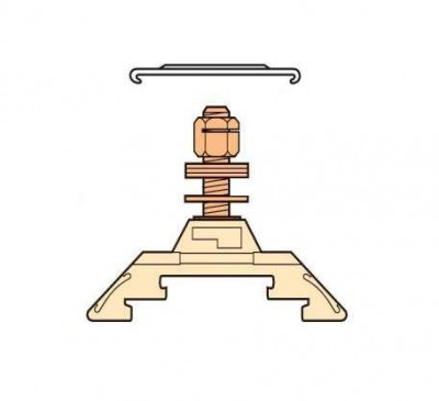 Клемма HD10/12.F5.V0 1шпилька ABB 1SNA295394R2300