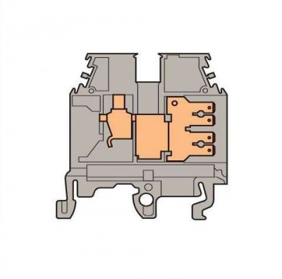 Клемма винт. M4/6.2G 4кв.мм 2 quick connect (fast on) 6.3х0.8мм горизонт. ABB 1SNA115189R1100