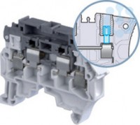 Клемма ZS4-SF1-T2 держатель предохран. 5х20мм 5х25мм 4кв.мм 2 тестовые розетки ABB 1SNK508411R0000
