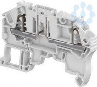 Клемма втычная ZK2.5-SP 2.5кв.мм 2 зажима с разъединителем-вилкой сер. ABB 1SNK705311R0000