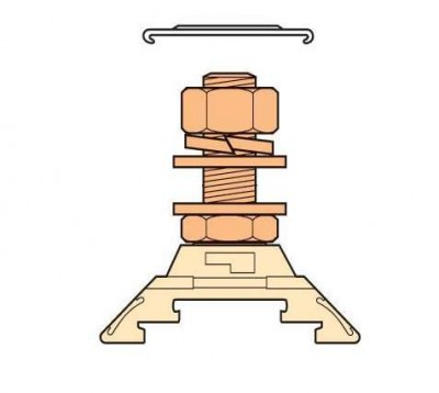 Клемма HD120/30.F10.31.1 1 шпилька ABB 1SNA295403R2500