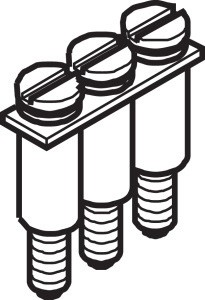 Перемычка BJM62 IP00 для DR4/6 3п ABB 1SNA173218R0700