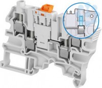 Клемма винт. ZS6-S-4S-T2 6кв.мм с ножевым разъединителем; 2 тестовые розетки ABB 1SNK506316R0000