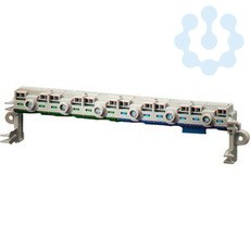 Клемма FIXCONNECT втычного исполнения для боксов KV по 12мод. PE+N 3х25кв.мм 12х4кв.мм с разделяемой шиной N KV FC 12 HENSEL 61000729