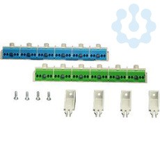 Клемма N-PE для корпусов FP 2х27мод. втычное исполнение 6х25кв.мм 24х4кв.мм на каждую FP FC 54 HENSEL 68000039