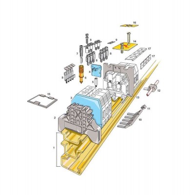 Крышка PFN1.O левая изолирующая 3.5мм для корпусов EBS и EBP оранж. ABB 1SNA103259R1300