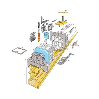 Корпус EBS...A пласт. для печатных плат син. ABB 1SNA124533R0200