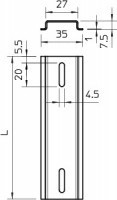 Рейка монтажная 206х35х7.5 2069 T250 GTP OBO 1115386