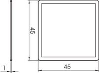 Адаптер 90град. для установки выкл. Modul45 сталь AD-90G M45 OBO 6258141